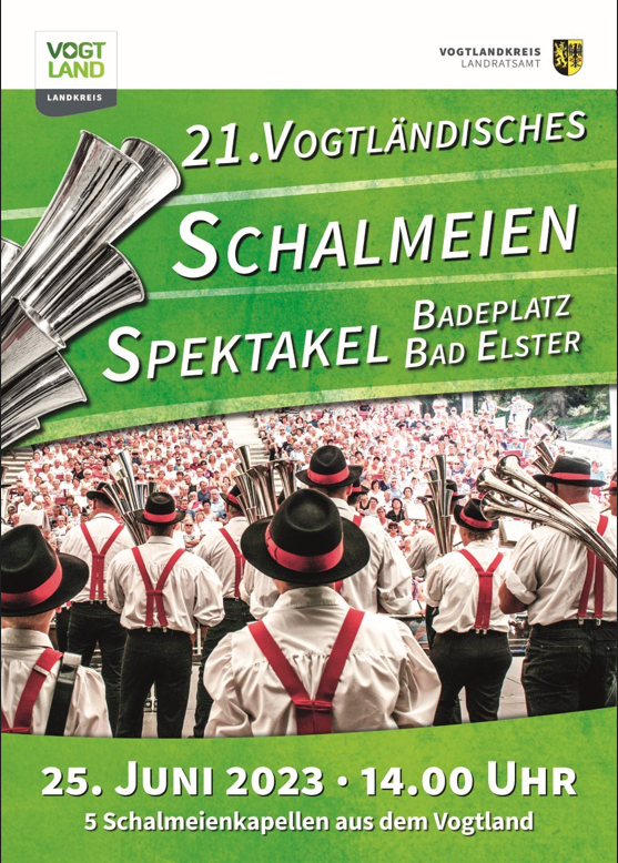 Bild vergrößern: Das 21. Schalmeienfestival findet am 25. Juni 2023 in Bad Elster statt.