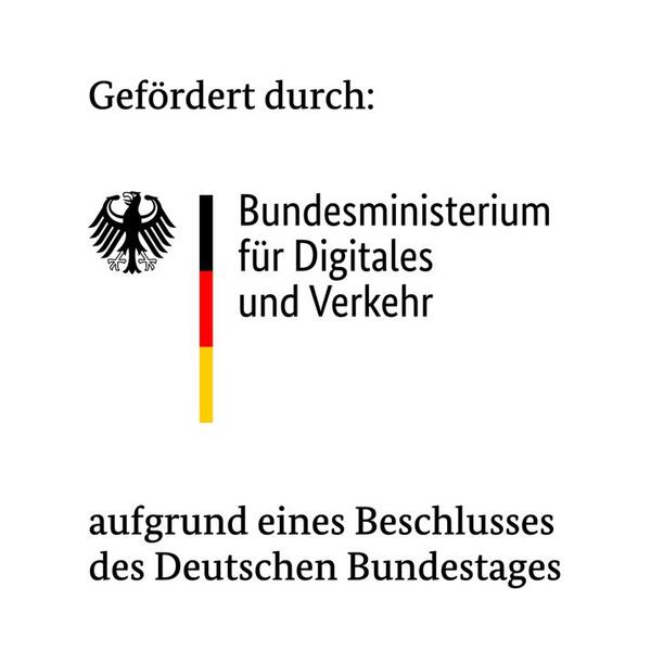Bild vergrößern: Logo Breitband - gefördert durch Bundesministerium für Verkehr und digitale Infrastuktur aufgrund eines Beschlusses des Deutschen Bundestages