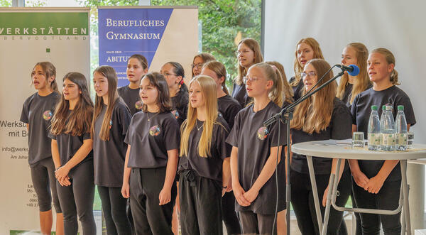 Auf dem Bild ist ein Chor zu sehen