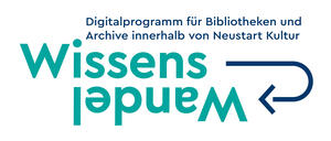 Bild vergrößern: Logo Wissenswandel-Digitalprogramm für Bibliotheken und Archive innerhalb von Neustart Kultur