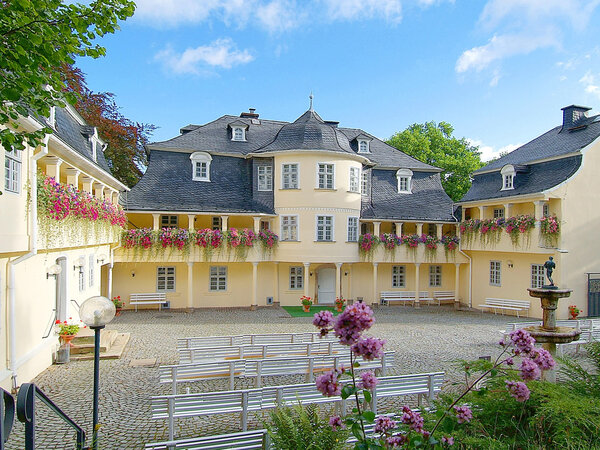 Das Bild zeigt das Musikinstrumentenmuseum Markneukirchen.