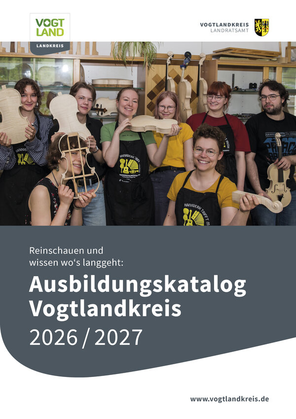 Bild vergr&ouml;&szlig;ern: 26. Ausbildungskatalog Vogtlandkreis 2026/2027
