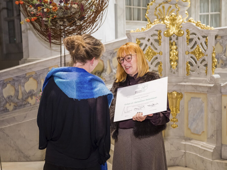 Die Weberh&auml;user wurden &uuml;ber mehr als 30 Jahre zu einem Kunst- und Kreativzentrum ausgebaut.